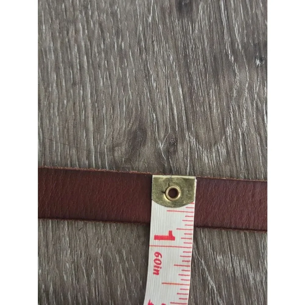 Volcom Brown Skinny Leather Belt - Classic Casual - Large